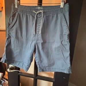 Michael Brandon Blue Swim Trunks Quick-Dry Elastic Waist